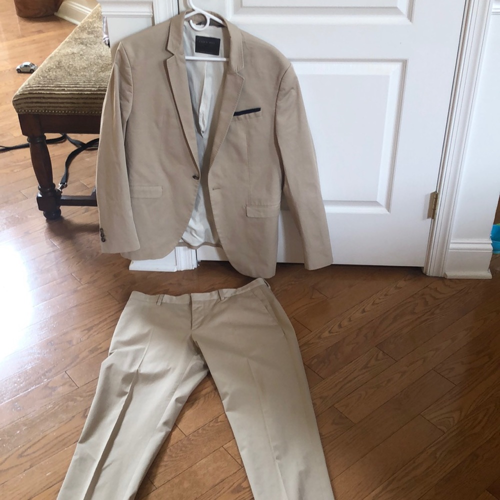 Zara mens khaki suit sold together